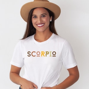 Scorpio Shirt | Scorpio Gifts | Scorpio Birthday | 70s Style T-Shirt | Zodiac T-Shirt | Astrology T-Shirt | Gifts for Scorpio | Scorpio Tee