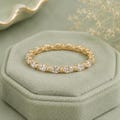Marquise Moissanite Eternity Band, Full Eternity Wedding Ring, Stackable Bridal Band, Anniversary Ring, Gift for Her product logo