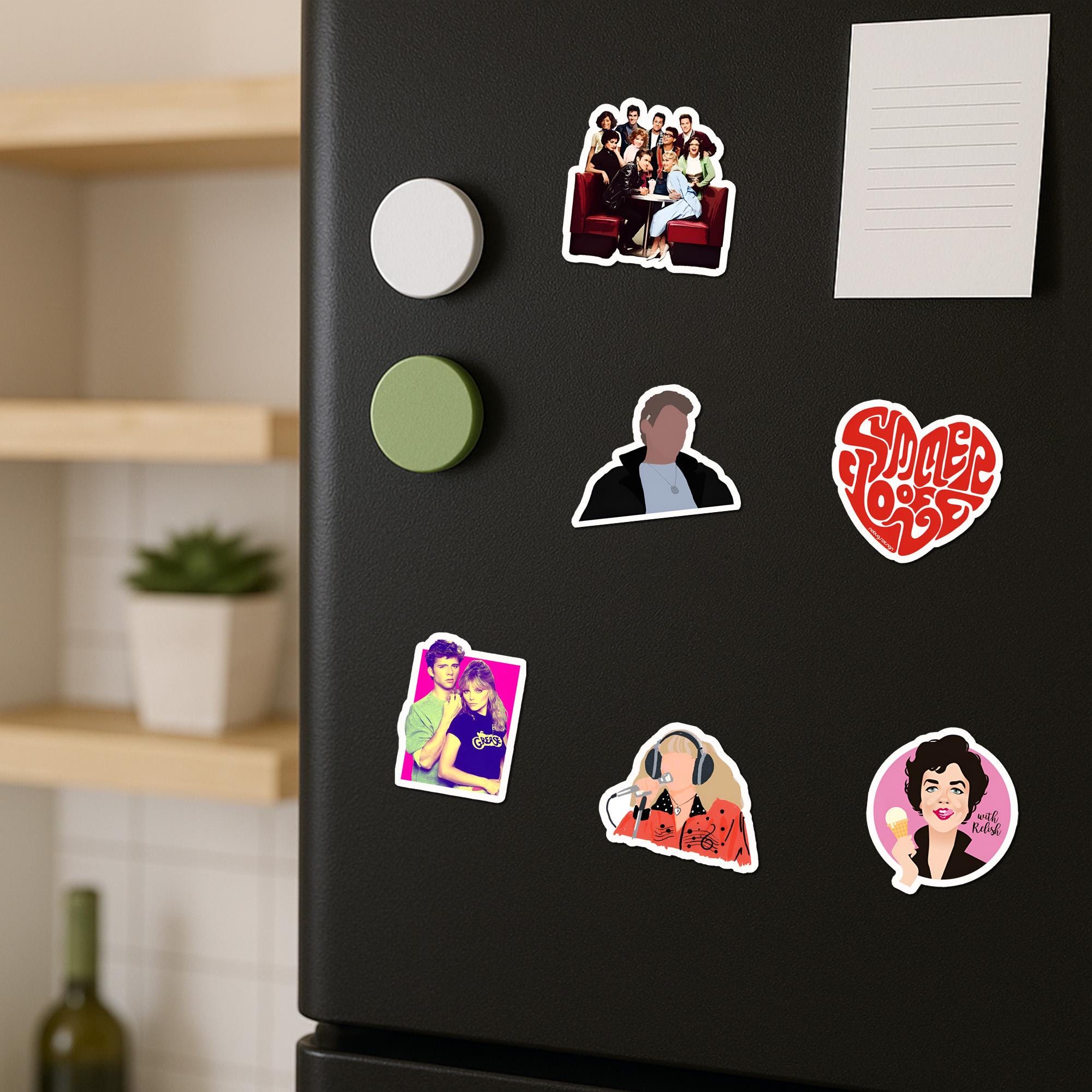 Grease Sticker Sheet – Danny & Sandy Summer Nights Vinyl Decals 40 ...