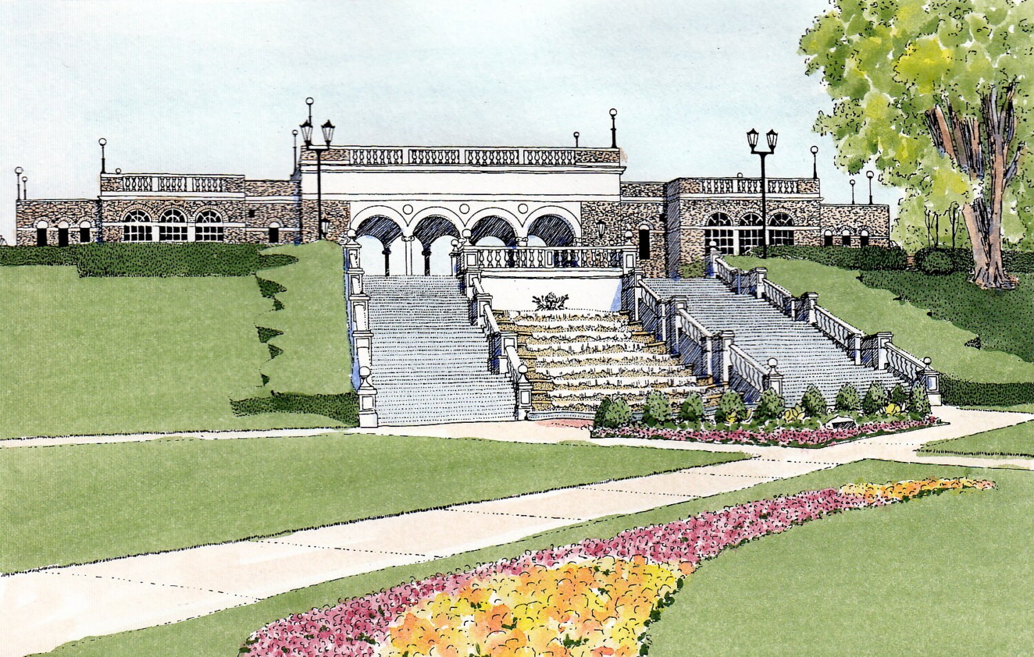Ault Park Pavilion Cincinnati Ohio Etsy