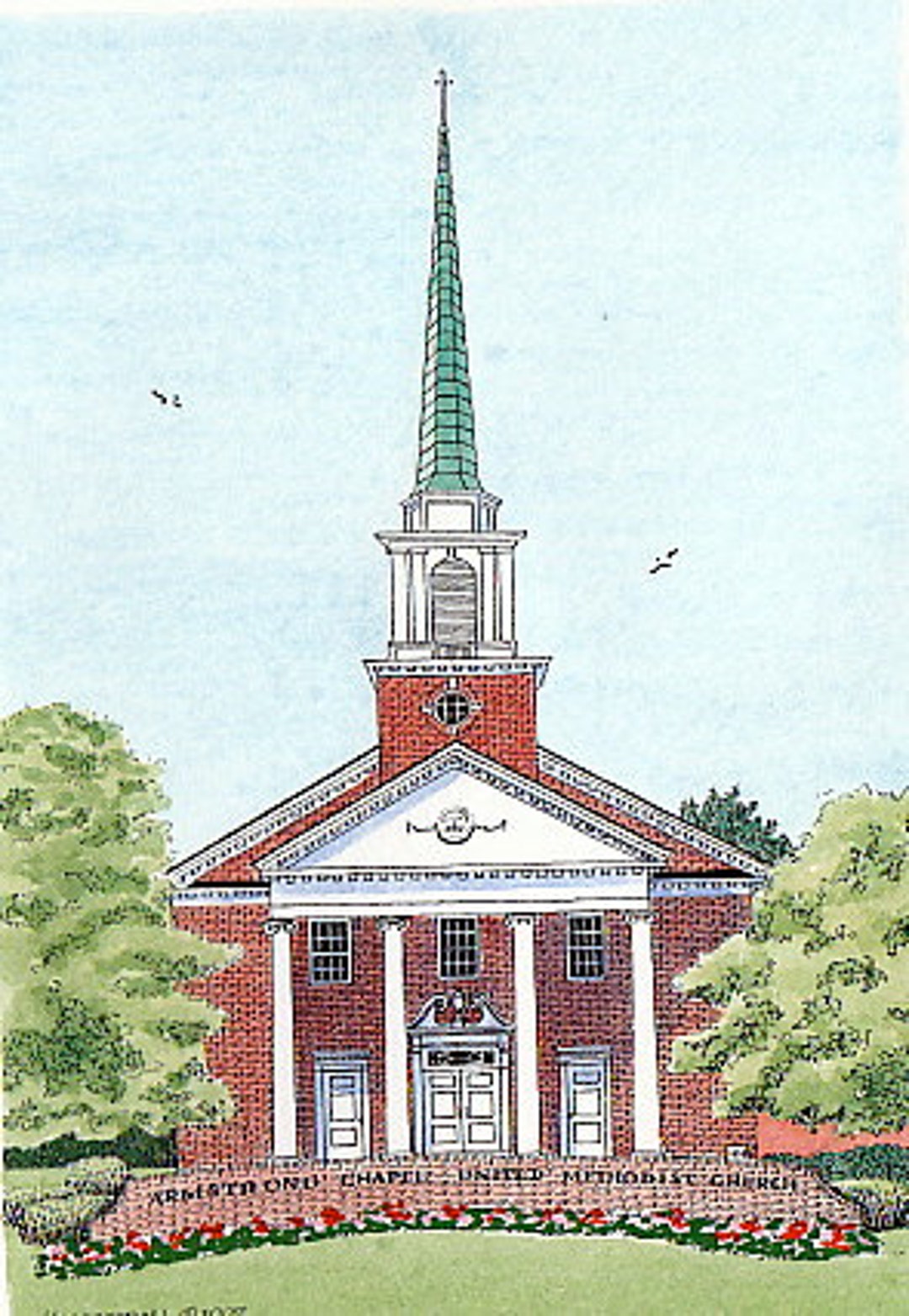 Armstrong United Methodist Church Indian Hill Cincinnati Etsy