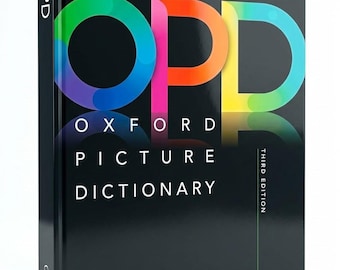 Oxford Picture Dictionary 3rd Edition Paperback Monolingual ESL Dictionary Colored Glossy Pages English Reference Book Gift for Learners