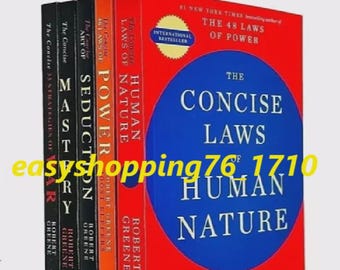 Robert Greene 5 Book Paperback Set | Concise Strategy, Self-Help Collection