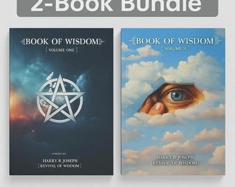 Book of Wisdom Volumes 1 and 2 Paperback Book Set | Spiritual Wisdom & Spirituality Guide | Mind Body Spirit Gift for Adults