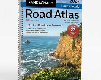 Rand McNally 2027 Large Scale Road Atlas USA Travel Maps Paperback
