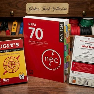 NFPA 70 National Electrical Code 2026 with Index Tab 26 | Ugly Electrical 26 Spiral Binder / electrician tools / spiral bound book