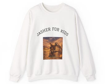 Jasher for Kids Sweatshirt – Bible Story Illustration Hoodie, Christian Children’s Apparel