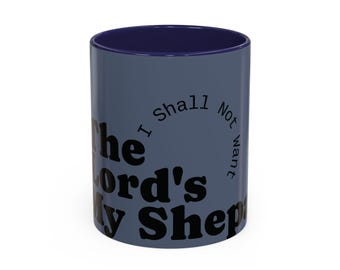 The Lord's My Shepherd Mug | Psalm 23 Scripture Coffee Mug