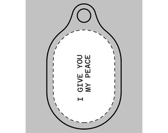 Christian AirTag Keychain – Minimal Scripture Design, Faith Accessory