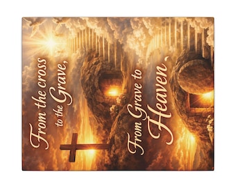 Christian Wall Art – Faith Hope Salvation Canvas Print, Religious Home Decor