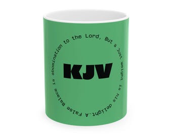Psalm 23 Mug – “The Lord’s My Shepherd” Scripture Coffee Cup, Christian Gift