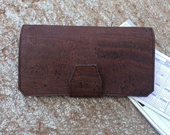 cork checkbook cover vegan check register checkbook etsy