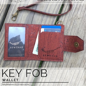 Key Fob Wallet Sewing Pattern: PDF & SVG Bundle