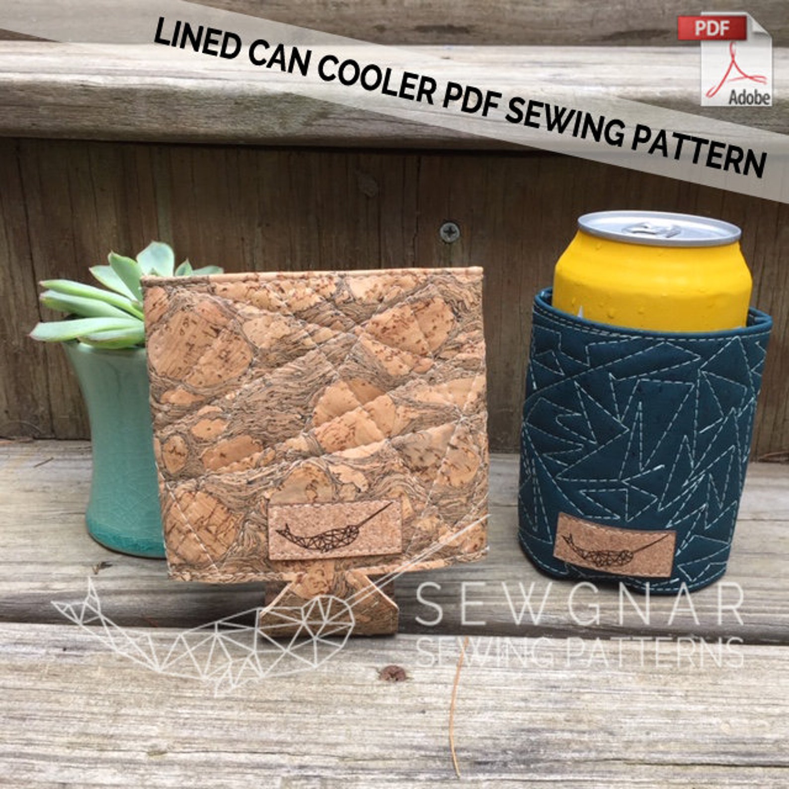 Sublimation Can koozie pattern