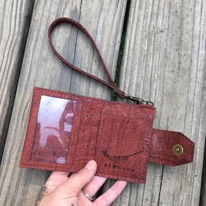 Women's Slim Wallet.Minimalist Wallet.Slim Bifold Wallet.Key Fob Wallet.Vegan Wallet Women's.Clutch Wallet.Travel Wallet Clutch.SewGnar