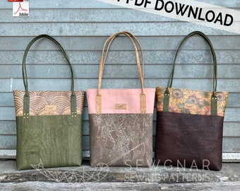 Taisteal Tote Sewing Pattern / Tote Bag Sewing Pattern / Travel Tote Bag PDF / SewGnar Sewing Patterns