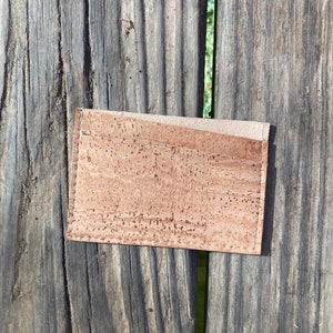 Kork schmale Brieftasche.Kreditkartenhalter.Visitenkartentasche.Vegan Leder Brieftasche.Visitenkarten Brieftasche.Kork Kartenhalter.Vegan Brieftasche.SewGnar