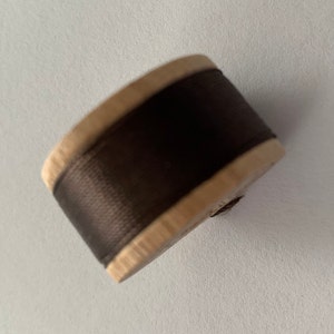 Vintage Belding Corticelli Silk Buttonhole Silk Twist Thread Size D 10 Yd. Wooden Spool Shade 5595  Brown