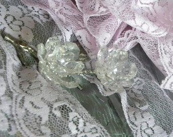 Gorgeous Vintage Victorian French Vintage Orchid Scalloped Net  Lace Trim 2 1/2" Wide Bridal Wedding