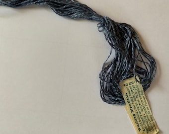Antique 1900's Richardson's Grecian Silk  Embroidery Floss Shade 1276 Beautiful Antique Slate Blue Color