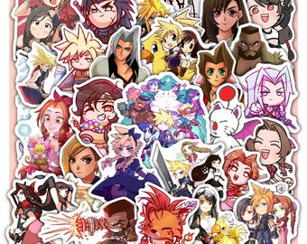 Final Sticker Sheet Fantasy 7 – Waterproof Vinyl Decals 40 designs (4 Sheets).