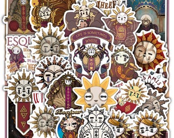 Esquie Wheee Sticker Sheet Whooo -Waterproof Vinyl Laptop Decals40 designs (4 Sheets)