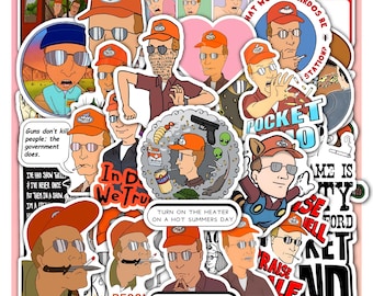 Dale Sticker Sheet Gribble -King of Vinyl the Hill Decals 40 Piece