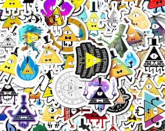 Bill Sticker Sheet Cipher - Waterproof Vinyl Decals 40 designs (4 Sheets)