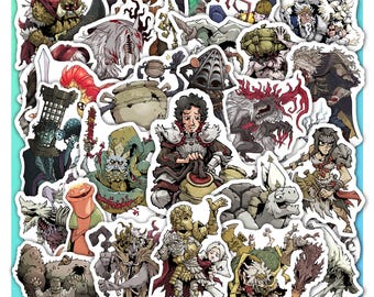 Final Sticker Sheet Fantasy 16 , FF16 , RPG Vinyl Decals 40designs (4 Full Sheets).