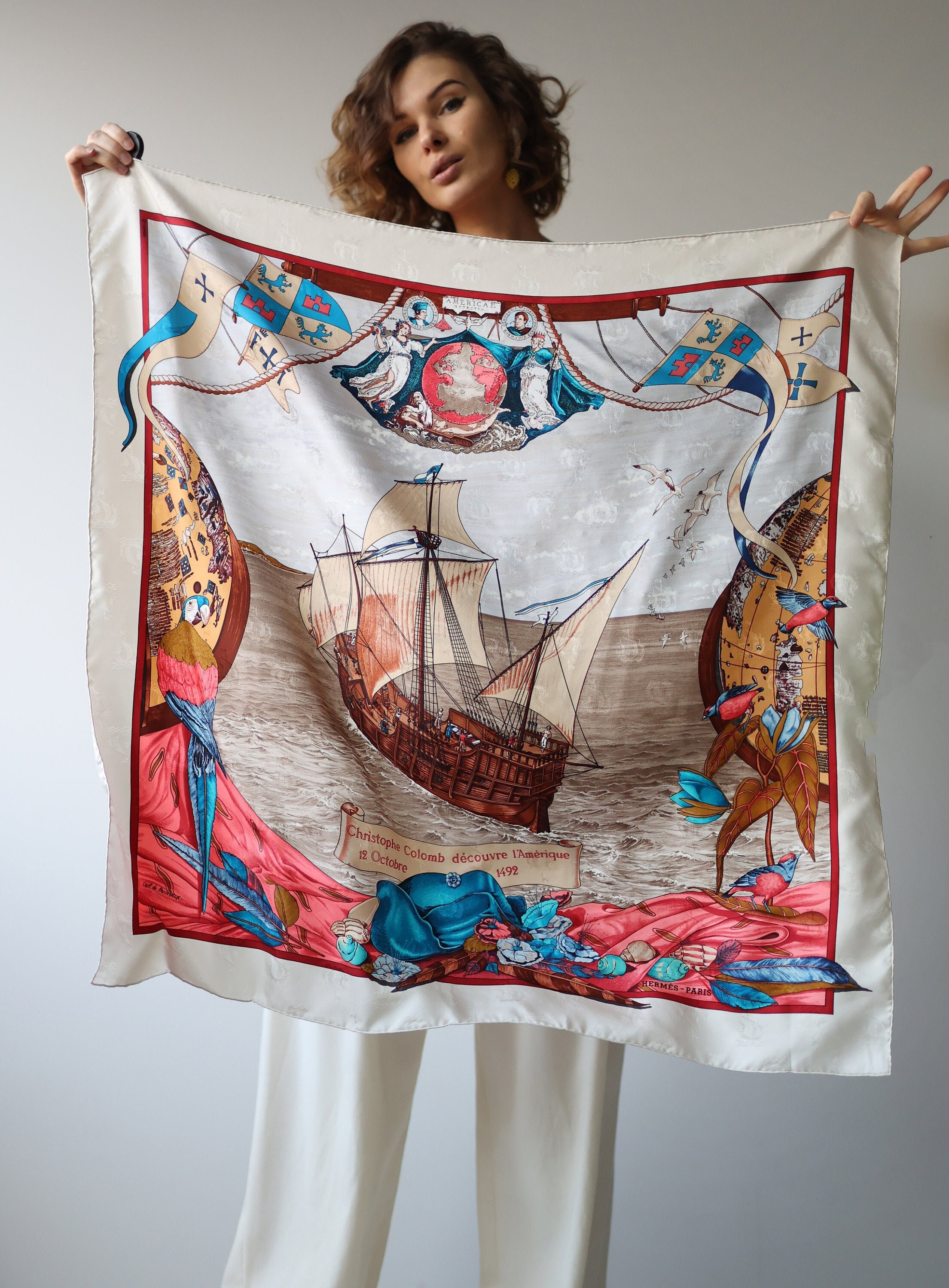 HERMES Vintage Christophe Colomb Decouvre Lamerique Print - Etsy Singapore