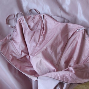 Vintage Dusty Rose Pink Fitted Bustier Top Full Maxi Skirt Romantic ...
