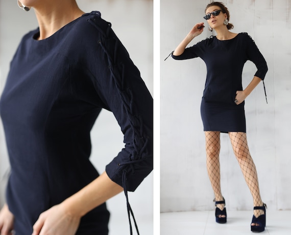 chloe blue lace dress French Blue Lace main image 1