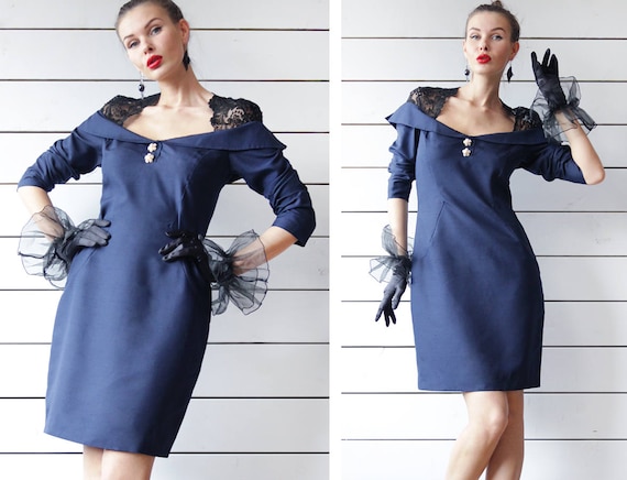 Balmain blue dress discount