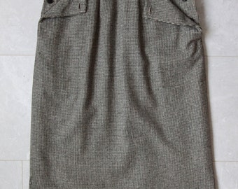 Jupe Crayon Gianfranco Ferre - Noir Et Blanc - Taille US12 IT48 - Lin Et Acétate - Neuf Avec étiquettes