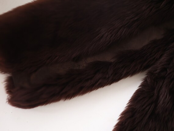 Vintage brown real fur genuine sheepskin warm win… - image 5