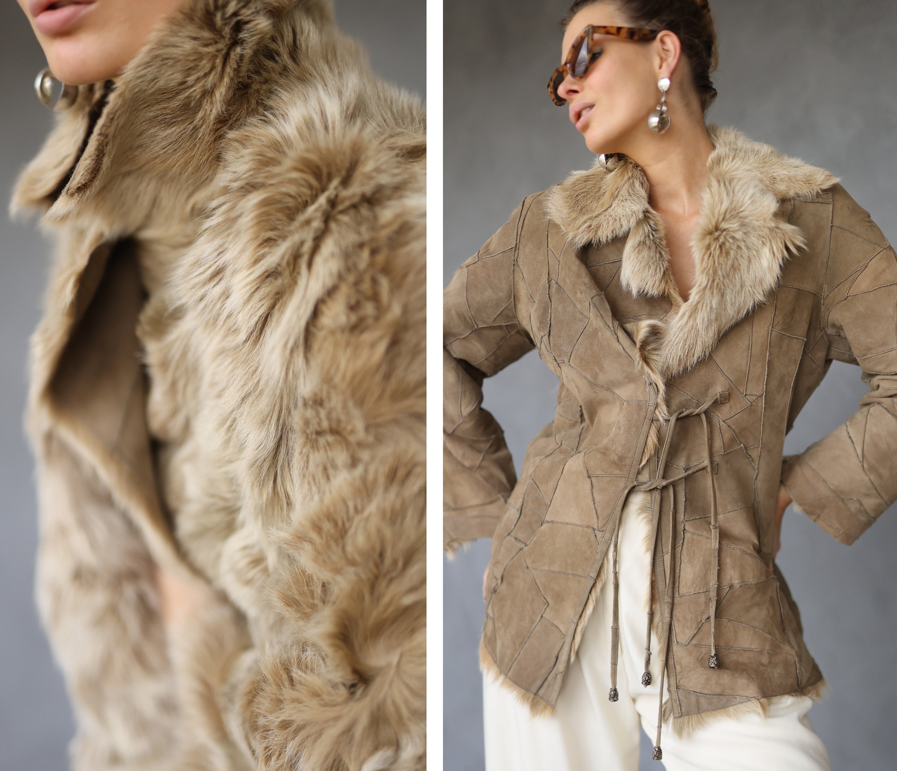 Reversible Shearling Coat 