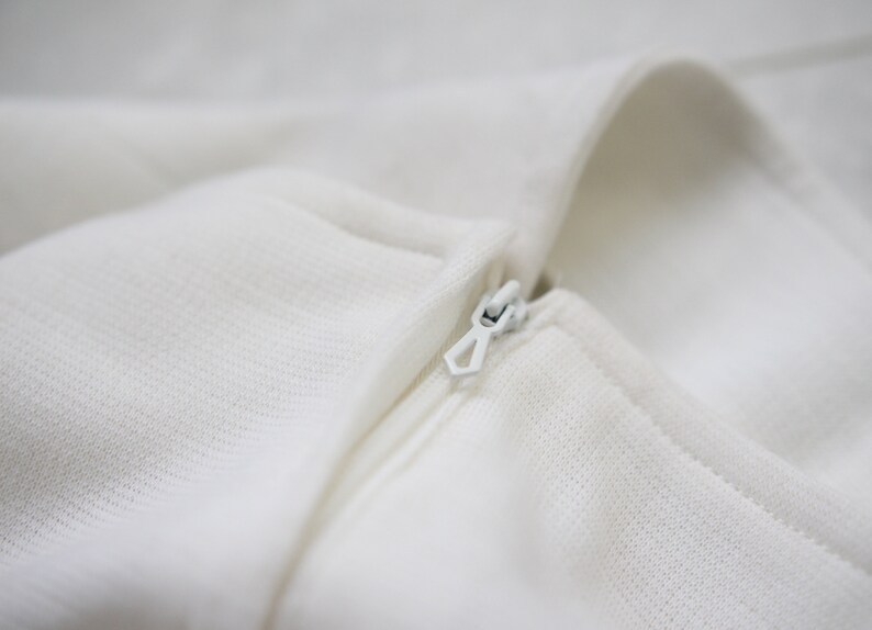 70s Vintage white bell bottom high waist flares pants XS