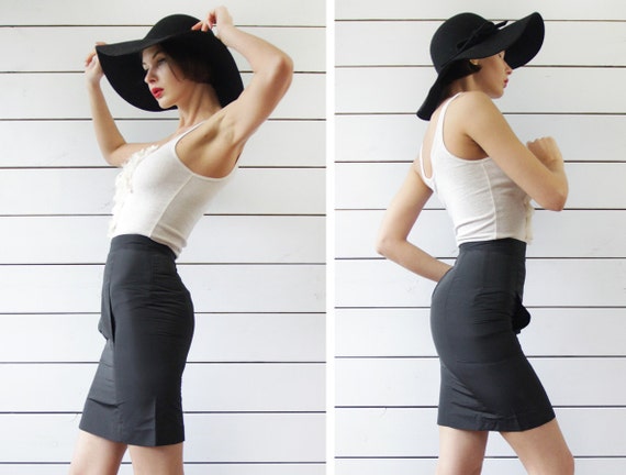 MIU MIU vintage black high waist sexy tight fitte… - image 4