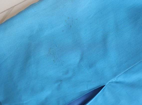 GUY LAROCHE Vintage blue pure silk high waist pen… - image 8