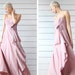 Vintage Dusty Rose Pink Fitted Bustier Top Full Maxi Skirt - Etsy