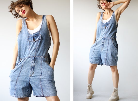 Vintage Denim Overalls Knee Length Overalls Sexy Sl Gem