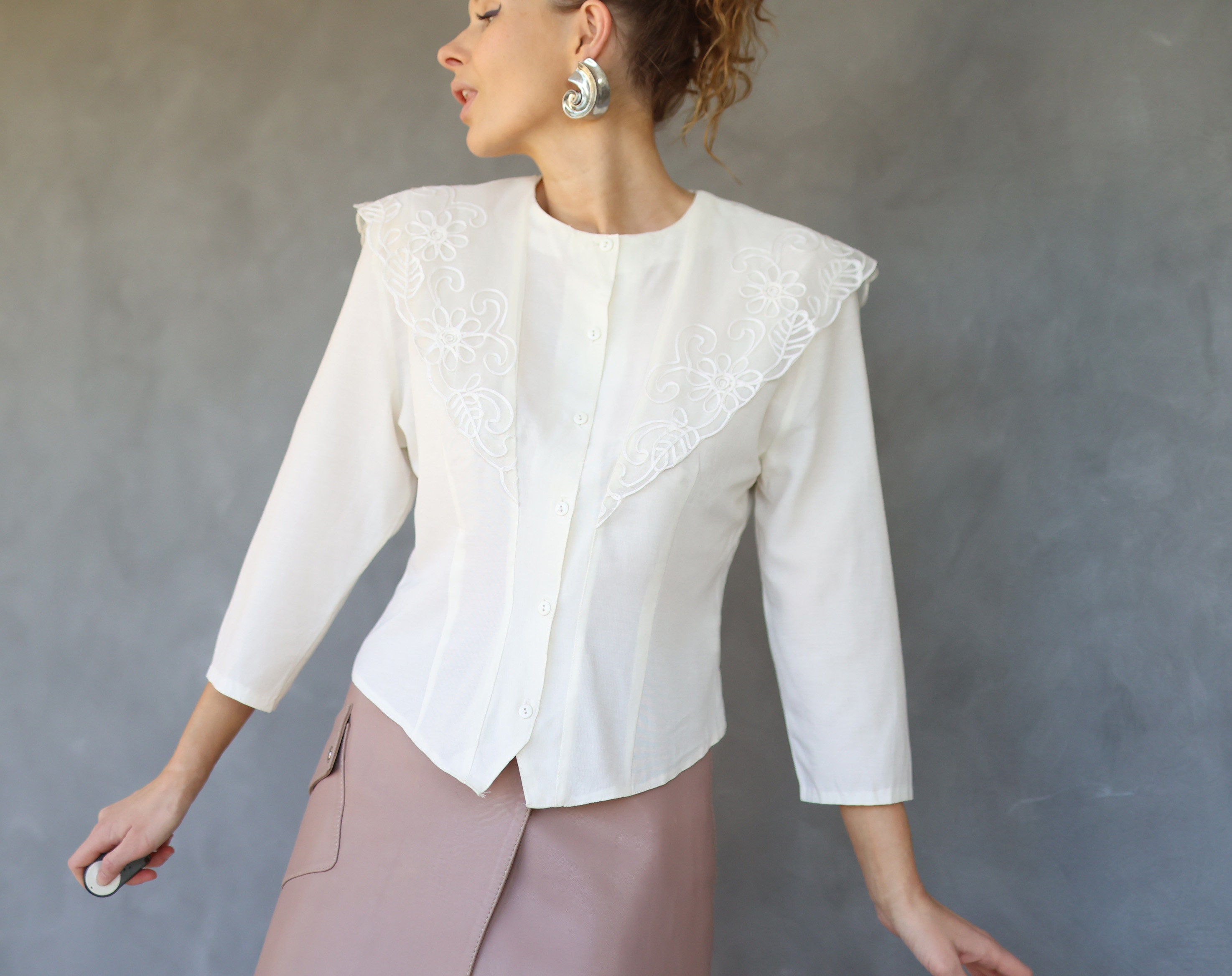 Half sleeve lace top España - Main Image