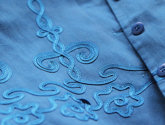 ジャケット・アウター 80s 90s ITALY silk linen blazer EURO Vintage Blue Silk Linen Jacket Blazer Small - Etsy