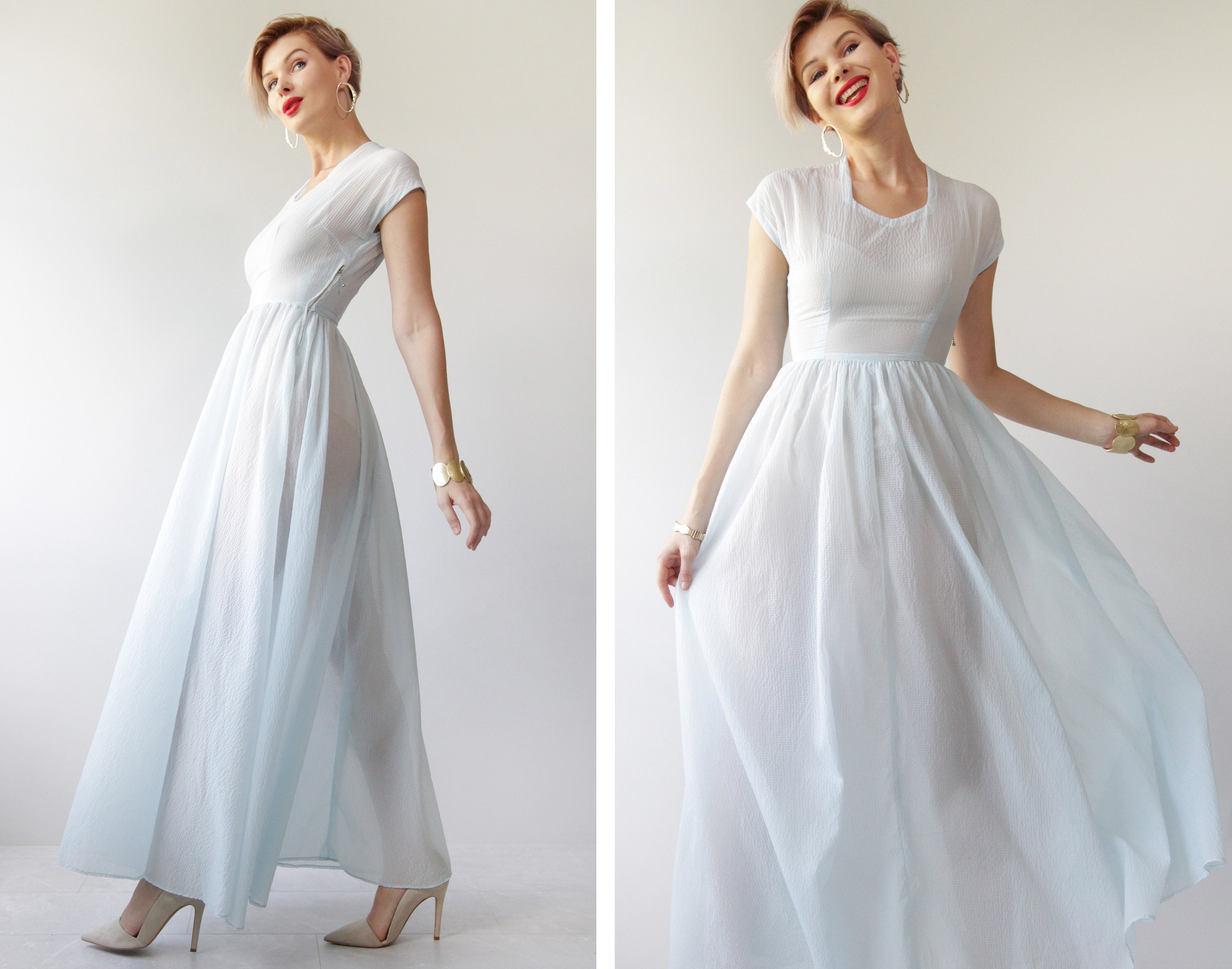 Vestido azul cielo - Etsy España Vestido azul cielo - Etsy España