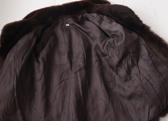 Vintage brown real fur genuine sheepskin warm win… - image 8