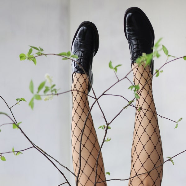Scarpe eleganti stringate in pelle nera con tacco basso 38