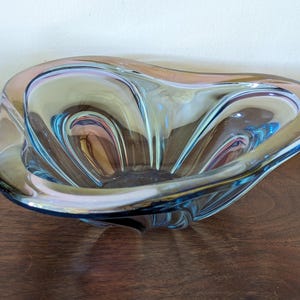 Vintage Studio Art Glass Murano Style Bowl