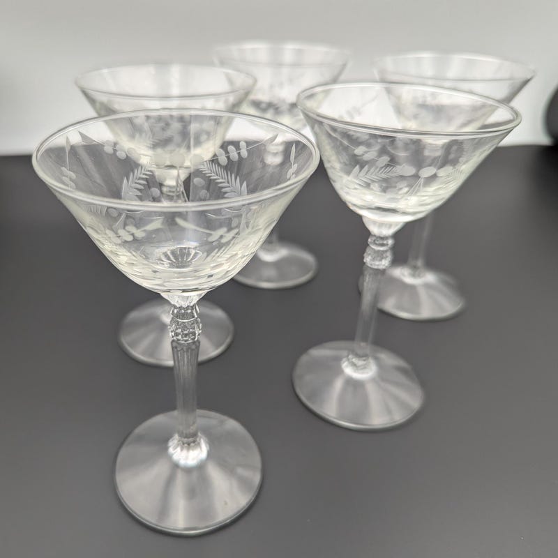 Vintage French Luminarc Martini Glasses main image 0