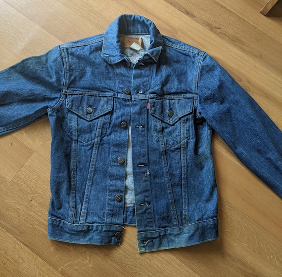 1970s-80s Levi's Denim Jean Jacket 70505 Size 36 … - image 1