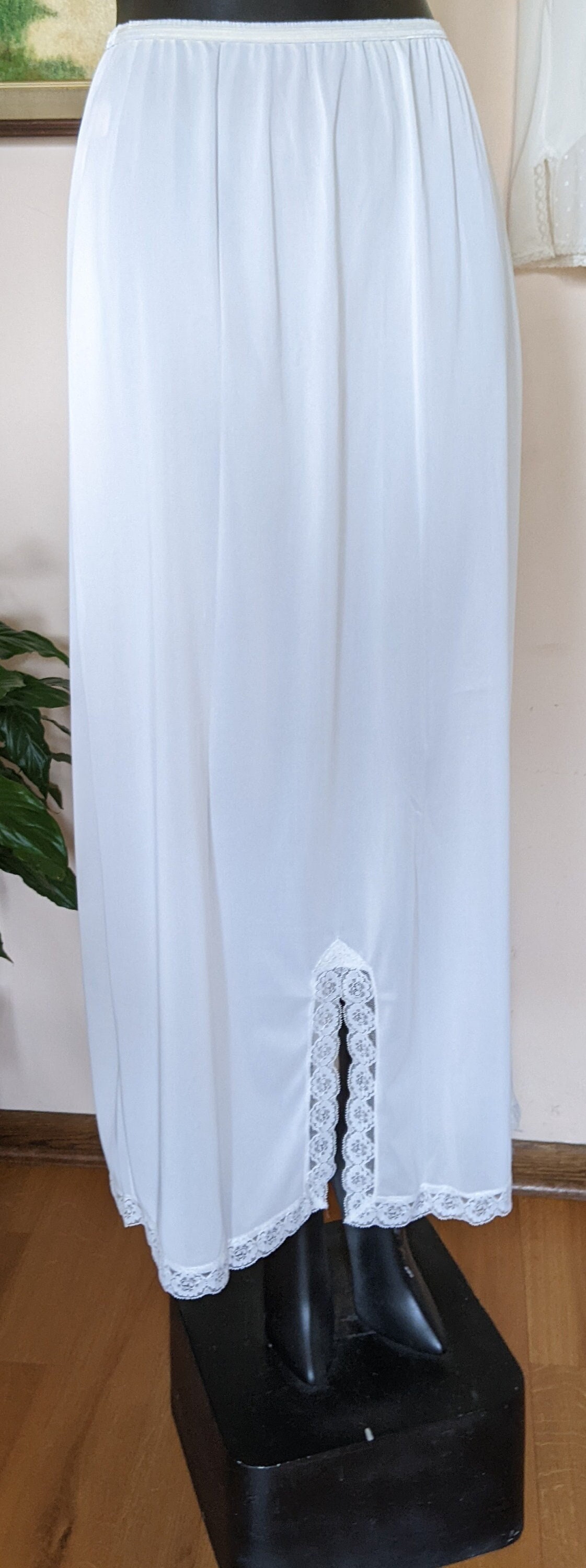 knee length dresses for ladies Timeless Touch Half Slip Set — Long & Short in White (Female, 2X) by April Cornell main image 0